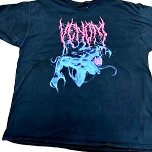 Venom Mens 3XL Black T-Shirt,Scary,Halloween